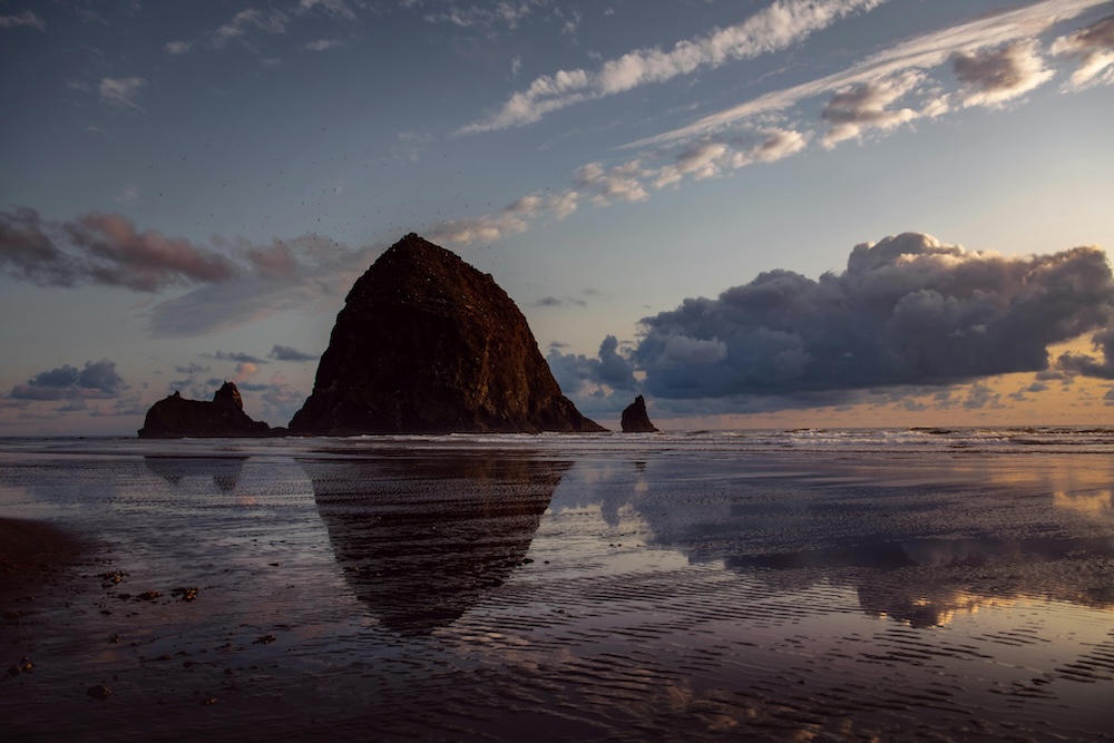 Haystack Rock in Cannon Beach, Oregon