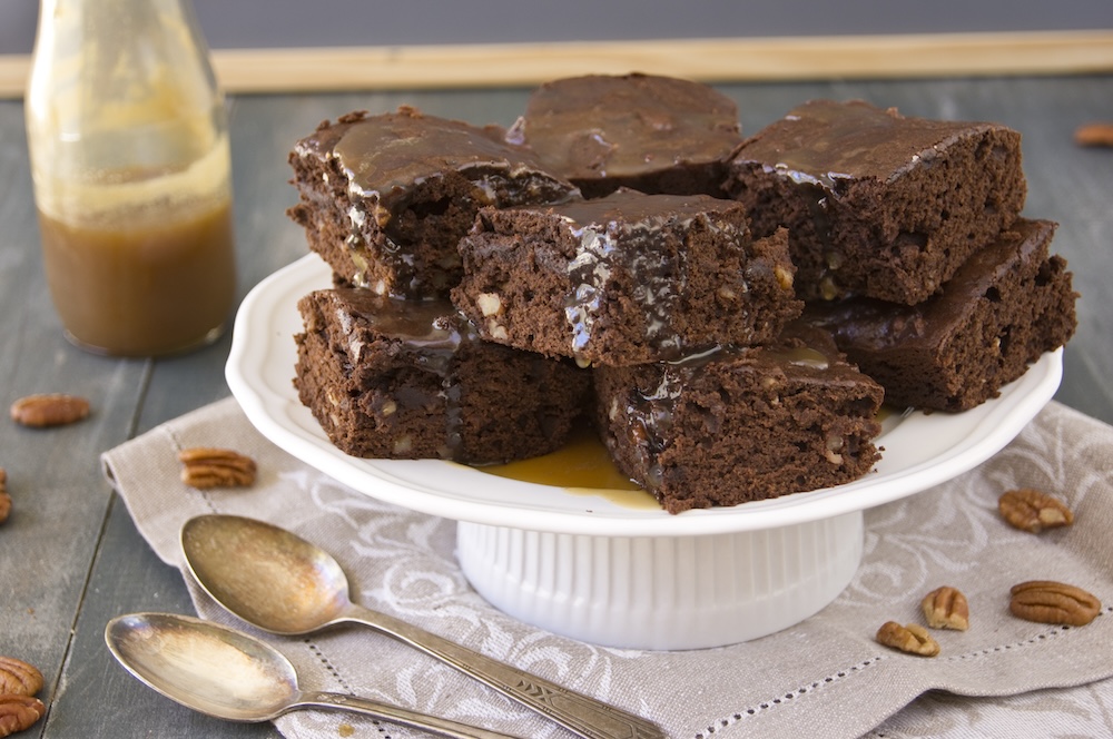 plate of brownies 